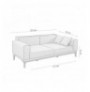 Set Divan-Shtrat Hannah Home LIONES-TKM1-1048 - Blu e Errët