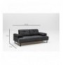 2-Seat Sofa-Bed Hannah Home Mustang - Anthracite Anthracite