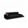 4-Seat Sofa Hannah Home Line With Side Table - Black BlackGold