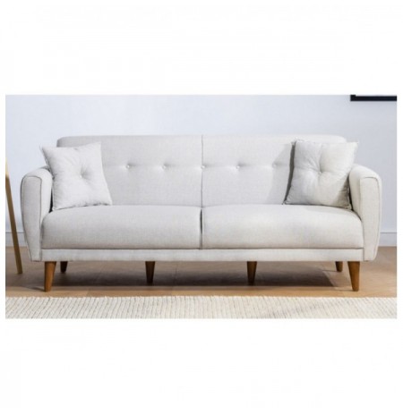 3-Seat Sofa-Bed Hannah Home Aria-Cream Cream