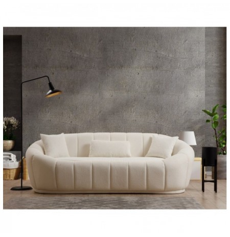 3-Seat Sofa Hannah Home Midye 3 Cream