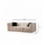 3-Seat Sofa Hannah Home Cady - Beige Beige