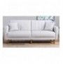 3-Seat Sofa-Bed Hannah Home Aqua-Cream Cream