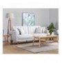 3-Seat Sofa-Bed Hannah Home Aqua-Cream Cream