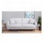 3-Seat Sofa-Bed Hannah Home Aqua-Cream Cream