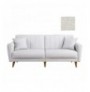 3-Seat Sofa-Bed Hannah Home Aqua-Cream Cream