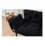 2-Seat Sofa-Bed Hannah Home Nitta - Black Black