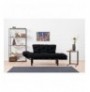 2-Seat Sofa-Bed Hannah Home Nitta - Black Black