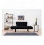 2-Seat Sofa-Bed Hannah Home Nitta - Black Black