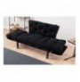 2-Seat Sofa-Bed Hannah Home Nitta - Black Black