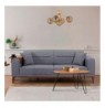 3-Seat Sofa-Bed Hannah Home Liones Tepsili-Dark Grey Dark Grey