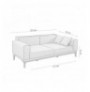 3-Seat Sofa-Bed Hannah Home Liones Tepsili-Anthracite Anthracite
