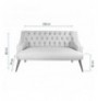 2-Seat Sofa Hannah Home Lamont - Cream Cream