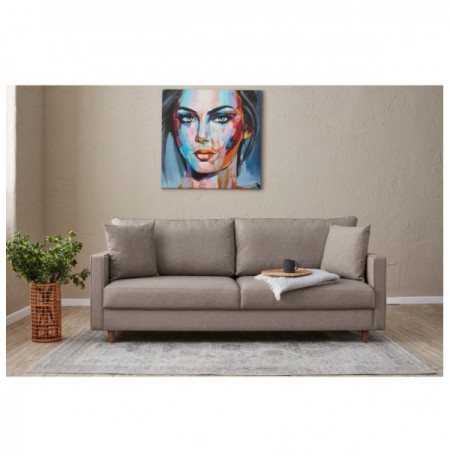 3-Seat Sofa Hannah Home Eva - Cream Cream