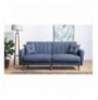 3-Seat Sofa-Bed Hannah Home Aqua-Dark Blue Dark Blue