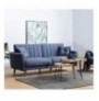 3-Seat Sofa-Bed Hannah Home Aqua-Dark Blue Dark Blue