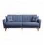 3-Seat Sofa-Bed Hannah Home Aqua-Dark Blue Dark Blue