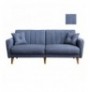 3-Seat Sofa-Bed Hannah Home Aqua-Dark Blue Dark Blue