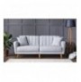 3-Seat Sofa-Bed Hannah Home Aqua-Grey Grey