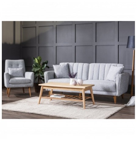 Sofa-Bed Set Hannah Home Aqua-TKM03-1008 Grey