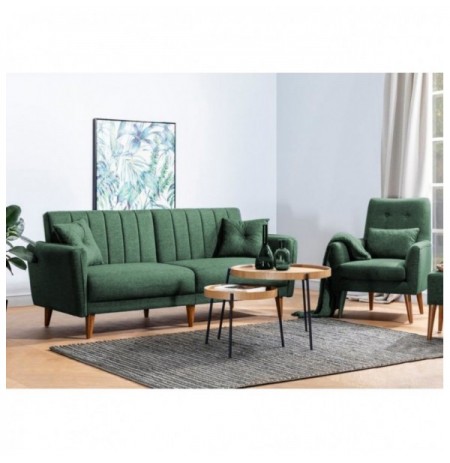 Set divan me hapje Hannah Home Aqua-TKM07-1070 Green