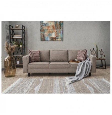 3-Seat Sofa Hannah Home Kale Linen - Cream Cream