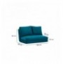 2-Seat Sofa-Bed Hannah Home Taida - Petrol Green Petrol Green