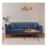 3-Seat Sofa-Bed Hannah Home Liones Tepsili-Dark Blue Dark Blue
