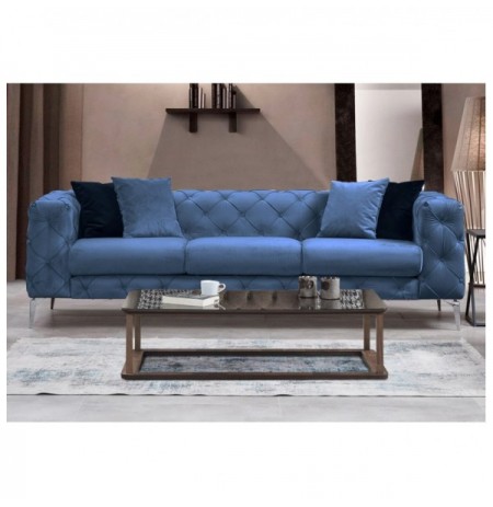 3-Seat Sofa Hannah Home Como 3 Seater - Blue Blue