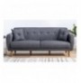 3-Seat Sofa-Bed Hannah Home Aria-Dark Grey Dark Grey