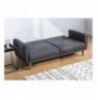 3-Seat Sofa-Bed Hannah Home Aria-Dark Grey Dark Grey