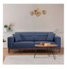 3-Seat Sofa-Bed Hannah Home Liones-Dark Blue Dark Blue