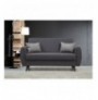 2-Seat Sofa-Bed Hannah Home Alkon - Dark Grey Dark Grey