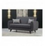 2-Seat Sofa-Bed Hannah Home Alkon - Dark Grey Dark Grey