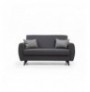 2-Seat Sofa-Bed Hannah Home Alkon - Dark Grey Dark Grey