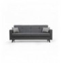 Divan 3-vendesh me hapje Hannah Home Polya - Dark Grey