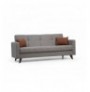 Divan 3-vendesh me hapje Hannah Home Polya - Light Grey