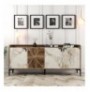 Raft koridori Hannah Home Venedik - Walnut, White Marble