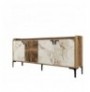 Raft koridori Hannah Home Venedik - Walnut, White Marble