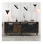 Raft koridori Hannah Home Milan - Walnut, Black Marble 