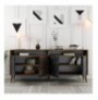 Raft koridori Hannah Home Milan - Walnut, Black Marble 