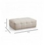 Pupe Hannah Home Cady Ottoman - Beige