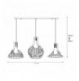 Chandelier Opviq Fellini - MR - 768 Black