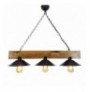 Chandelier Opviq Üç ?apka Avize Walnut Black