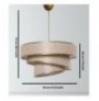 Chandelier Opviq Couper - Beige, Gold Beige Gold