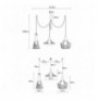 Chandelier Opviq Mezopotamya - N-1292 Copper