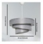 Chandelier Opviq Couper - Grey, Silver Grey Silver