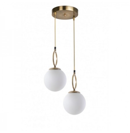 Chandelier Opviq Morino 2 Li Tepsili Beyaz Caml? Eskitme Sark?t White