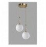 Chandelier Opviq Morino 2 Li Tepsili Beyaz Caml? Eskitme Sark?t White