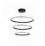 Chandelier Opviq Ursae Black-Yellow Light Black